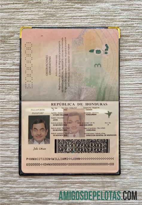 Look fotográfico do Passe Honduras exemplo real